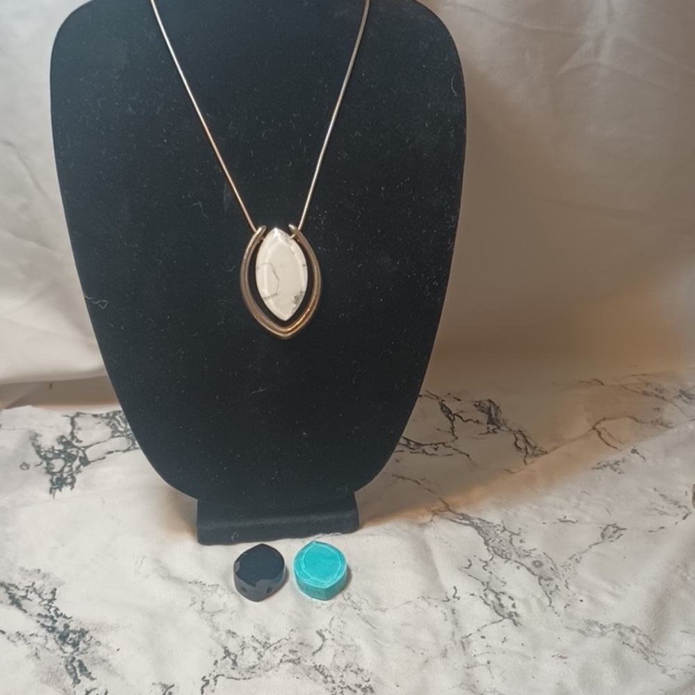 Sterling Silver Interchangeable  Pendant Necklace